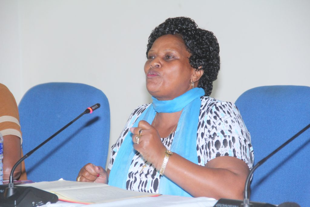 Imelda Nzirorera General Director of the Ministry of the solidarity and the Human Right and the event’s guest of honour during the launch of the campaign to end SRHR violations and HIV Criminalisation in Burundi.