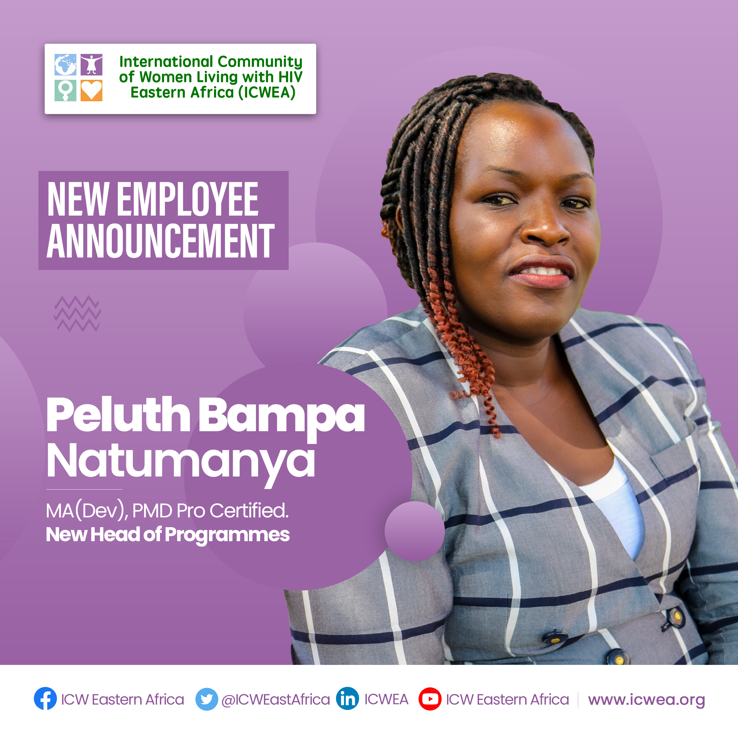 Read more about the article Meet Peluth Bampa Natumanya, ICWEA’s New Head of Programmes